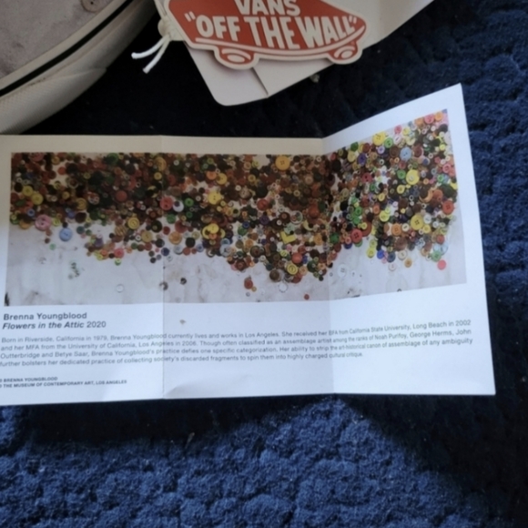 Vans MOCA Classic Slip On Breanna Young Nimbus Clouds buttons 102024 - Picture 2 of 8